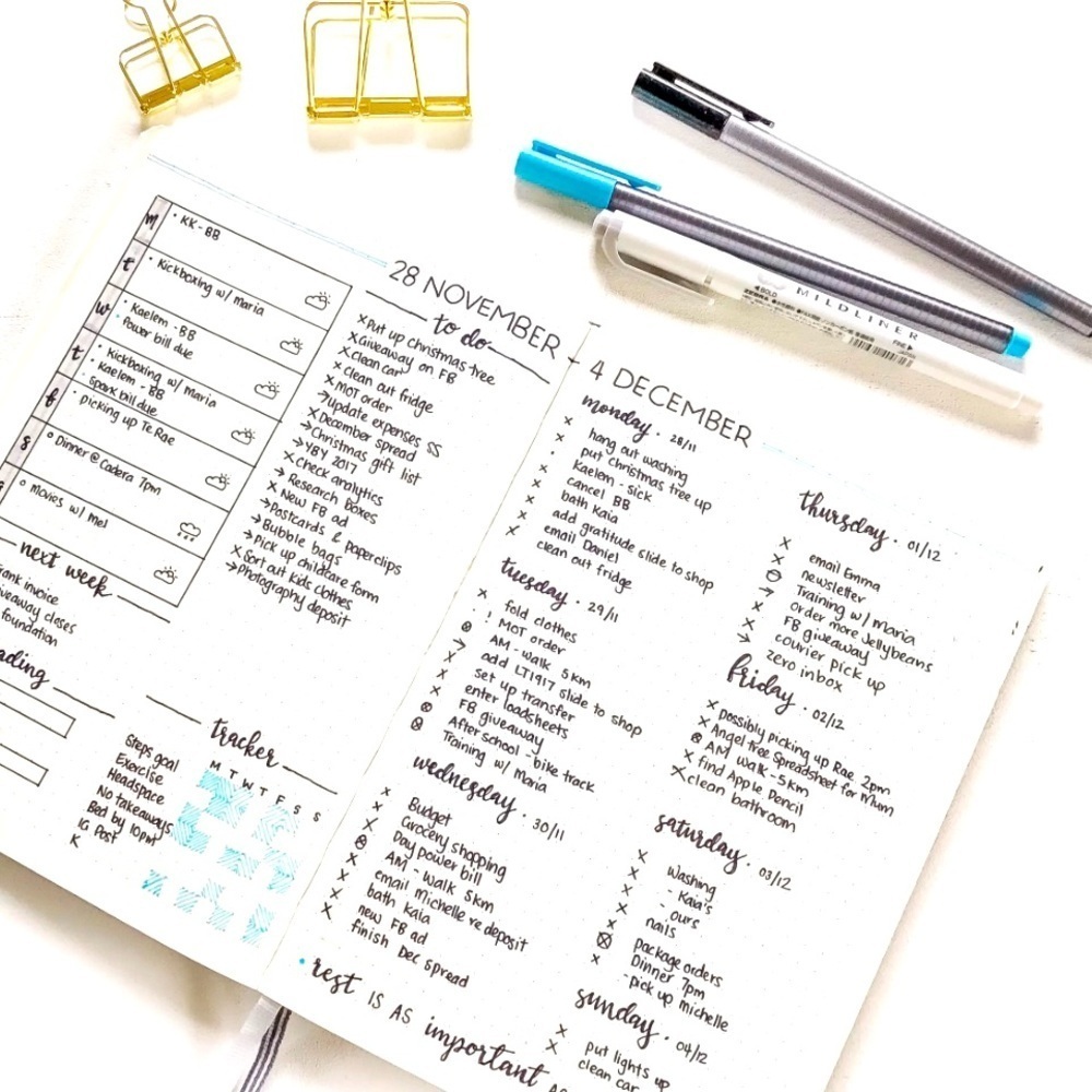 Blue Hardcover Bullet Journal - Picture 3 of 4